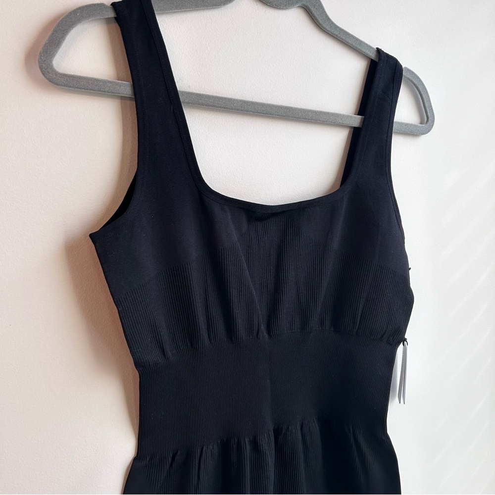 WeWoreWhat Black Ribbed Jumpsuit, NWT, Medium, Stretch - Picture 3 of 9